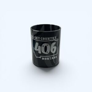 SILIPINT Montana Big Sky Country 406 Silicone BLACK SWIRL 12oz
